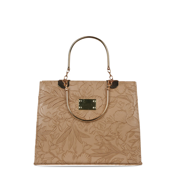Khaaki Floral Hand Bag