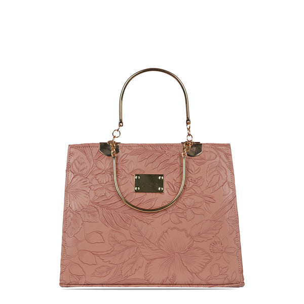 Baby pink Floral Hand Bag