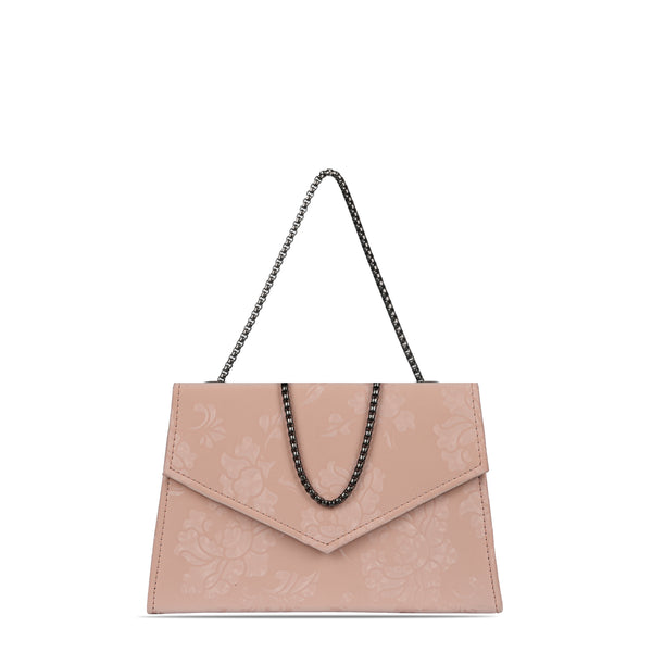 Baby pink Chainy Flora bag